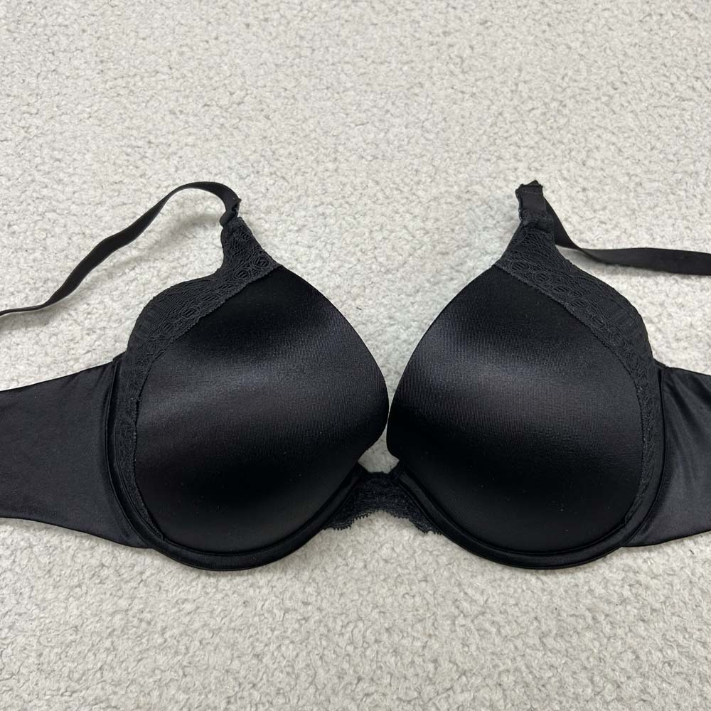 Maidenform Bra 38B T-Shirt Bra 09428 Comfort Devotion Extra Coverage Black